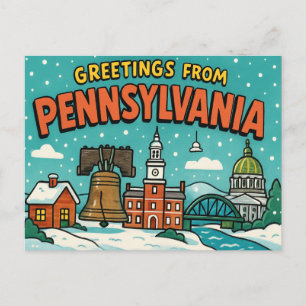 PENNSYLVANIA Postkarte