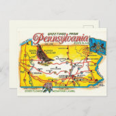 Pennsylvania Postkarte (Vorne/Hinten)