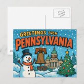 PENNSYLVANIA Postkarte (Vorne/Hinten)