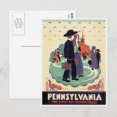 Pennsylvania Postkarte (Vorne/Hinten)