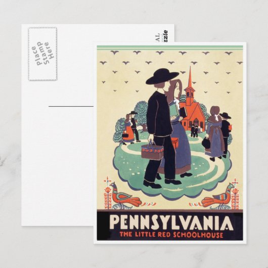 Pennsylvania Postkarte (Vorne/Hinten)