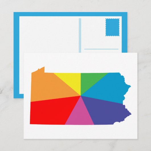 Pennsylvania Postkarte (Vorne/Hinten)