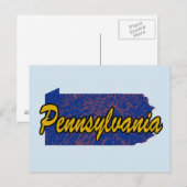 Pennsylvania Postkarte (Vorne/Hinten)