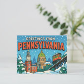 PENNSYLVANIA Postkarte (Stehend Vorderseite)