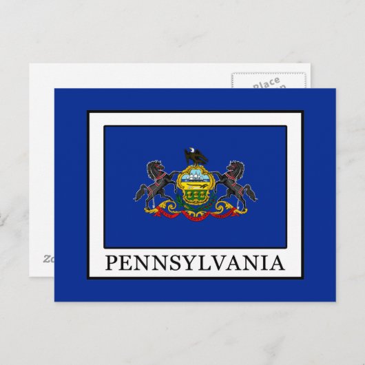 Pennsylvania Postkarte (Vorne/Hinten)