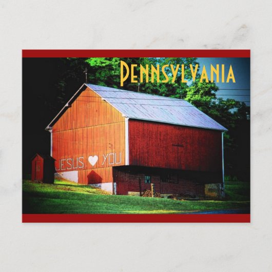 Pennsylvania-Postkarte Postkarte (Vorderseite)