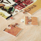 Pennsylvania-Postkarten-Kartenpuzzle Puzzle (Seite)