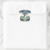 Pennsylvania Quadratischer Aufkleber (Tasche)