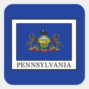 Pennsylvania Quadratischer Aufkleber