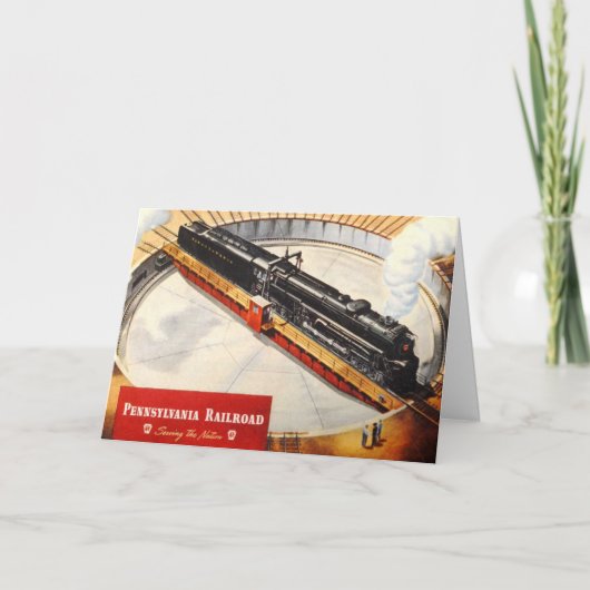 Pennsylvania RailDampfturbinenkarte Karte (Vorderseite)
