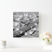 Pennsylvania Railroad 30th St.Station Wall Clock Quadratische Wanduhr (Zuhause)