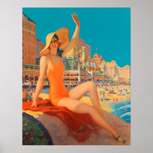 Pennsylvania Railroad - Atlantic City, 1935 Poster (Vorne)