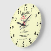 Pennsylvania Railroad Atlantic City Service 1904 Große Wanduhr (Winkel)