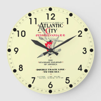 Pennsylvania Railroad Atlantic City Service 1904 Große Wanduhr