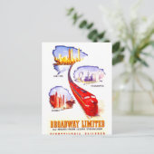 Pennsylvania Railroad Broadway Limited Streamliner Postkarte (Stehend Vorderseite)
