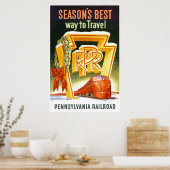 Pennsylvania Railroad, der beste Weg zur Saison Poster (Küche)