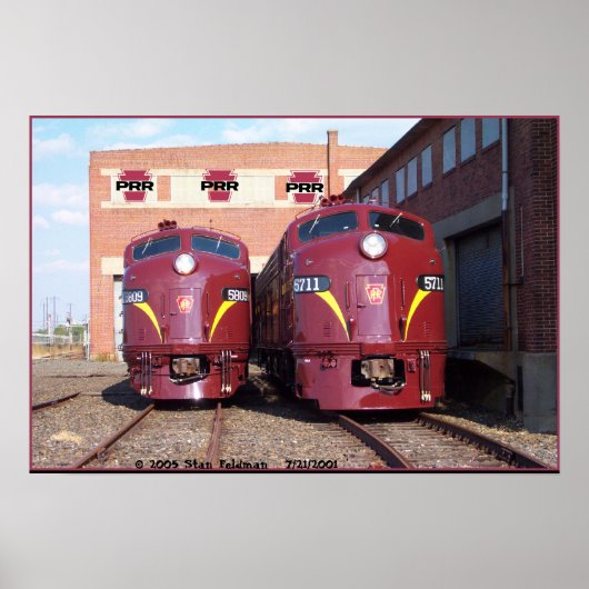 Pennsylvania Railroad E-8a,s (JTFS) 5809 und 5711 Poster (Vorne)