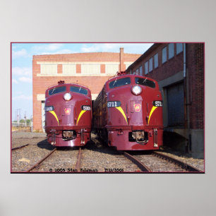 Pennsylvania Railroad E-8a,s (JTFS) 5809 und 5711 Poster