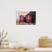 Pennsylvania Railroad E-8a,s (JTFS) 5809 und 5711 Poster (Küche)