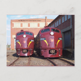 Pennsylvania Railroad E-8a,s (JTFS) 5809 und 5711 Postkarte