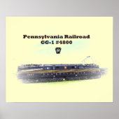 Pennsylvania Railroad GG1 #4800 Side View Poster 2 (Vorne)
