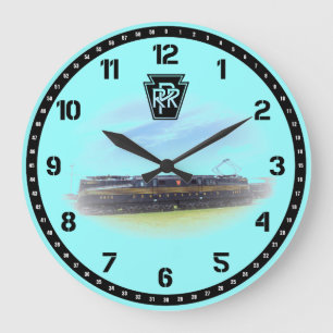 Pennsylvania Railroad GG-1 #4800 Seitenansicht Große Wanduhr