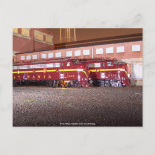 Pennsylvania Railroad (JTFS)Nachtschwärmer Foto Sh Postkarte