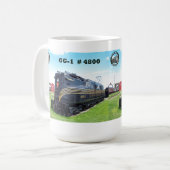 Pennsylvania Railroad Locomotive GG-1 #4800    Cof Kaffeetasse (Vorderseite Links)