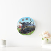 Pennsylvania Railroad Locomotive GG-1 #4800 Runde Wanduhr (Zuhause)