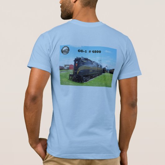 Pennsylvania Railroad Locomotive GG-1 #4800 T-Shir T-Shirt (Rückseite)