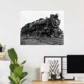 Pennsylvania Railroad Locomotive Nr. 3863 Poster (Heimbüro)