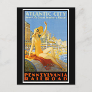 Pennsylvania Railroad nach Atlantic City Postkarte