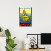 Pennsylvania Railroad nach Washington D.C. Poster (Heimbüro)