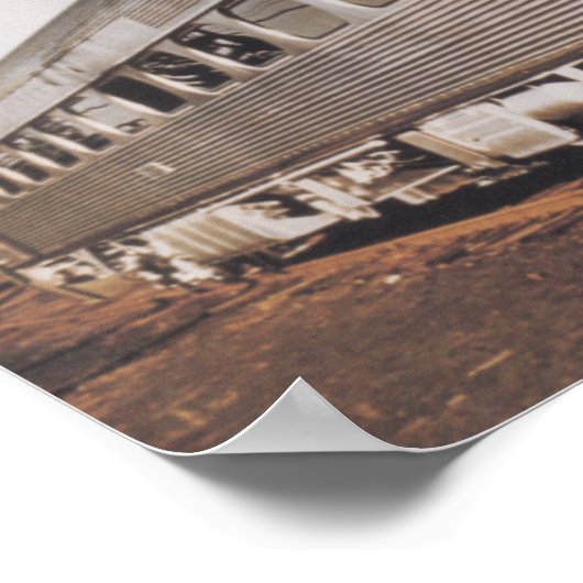 Pennsylvania Railroad Silverliner Electric Coach Poster (Ecke)