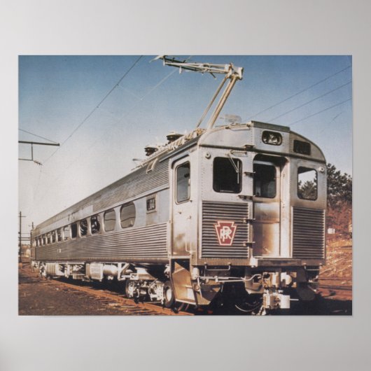 Pennsylvania Railroad Silverliner Electric Coach Poster (Vorne)