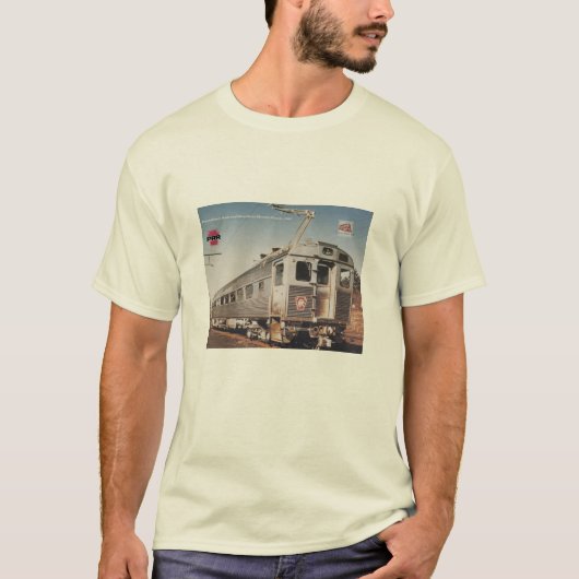 Pennsylvania Railroad Silverliner Electric Coach T-Shirt (Vorderseite)