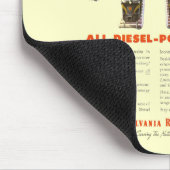 Pennsylvania Railroads Ost-Westjetzt ganz Diesel Mousepad (Ecke)