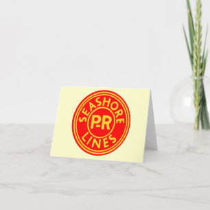 Pennsylvania Reading Seashore Lines Logo Note Card Karte