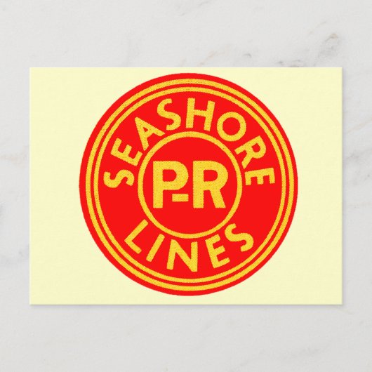Pennsylvania Reading Seashore Lines Logo Postkarte (Vorderseite)