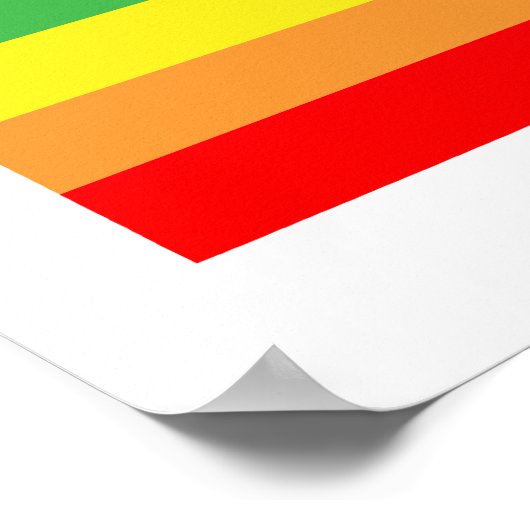 Pennsylvania Regenbogenstreifen Poster (Ecke)