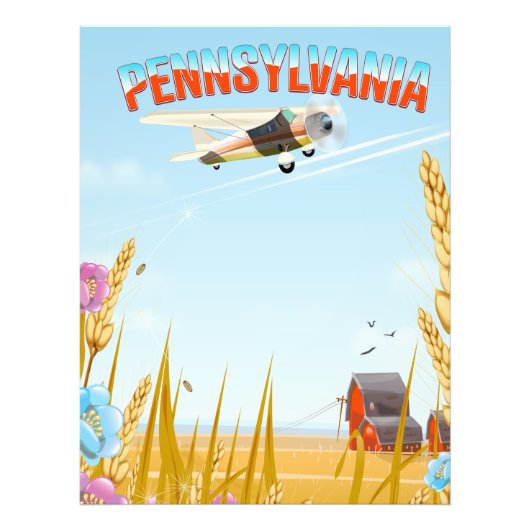 Pennsylvania Reiseplakat Fotodruck (Vorne)