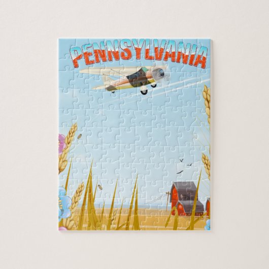 Pennsylvania Reiseplakat Puzzle (Vertikal)