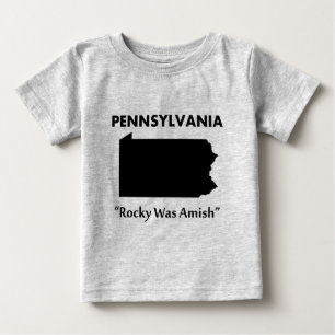 Pennsylvania - Rocky war Amish Baby T-shirt