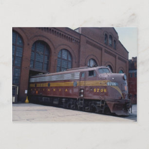 Pennsylvania RR, EMD E-8, restauriert in Reading,  Postkarte