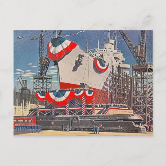 Pennsylvania RR Postcard der 1940er Jahre Postkarte (Vorderseite)