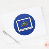 Pennsylvania Runder Aufkleber (Umschlag)