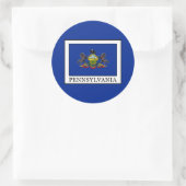 Pennsylvania Runder Aufkleber (Tasche)