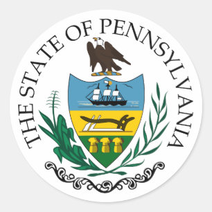 Pennsylvania Runder Aufkleber