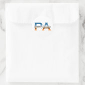 Pennsylvania Runder Aufkleber (Tasche)