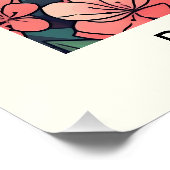 Pennsylvania Staat Berg Laurel Blume Markt Poster (Ecke)